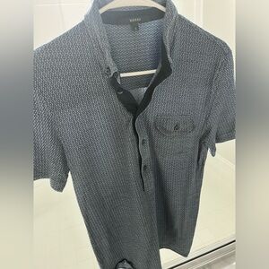 Gucci Navy Geometric Short Sleeve Polo
